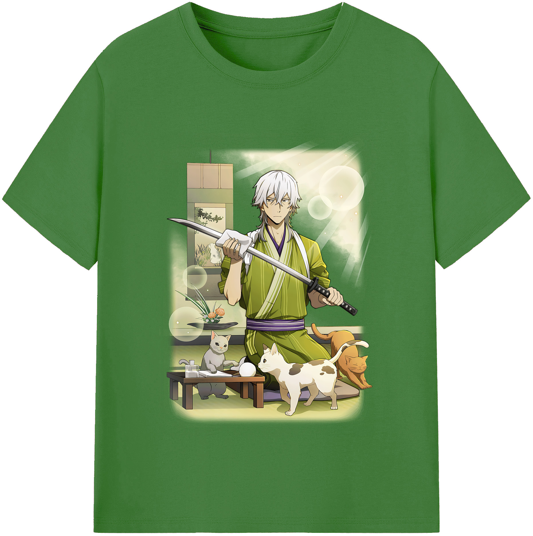 （画像用） 文豪ストレイドッグス Bungo Stray Dogs レディースカジュアルプリントTシャツ（綿100％）